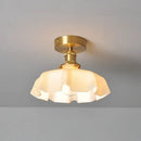 Axyaa Glass Ceiling Light: Modern LED Nordic Lamp for Home Decor