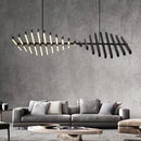 Axyaa Nordic LED Ceiling Chandelier - Modern Luxury Light for Home, Office, and Bar