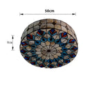 Axyaa Meditteranean Sea Shell Peacock Tail Ceiling Lamp with E27 Holder