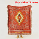 Axyaa Bohemian Fringed Outdoor Picnic Blanket