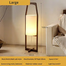 Axyaa Japanese Wooden Art Floor Lamp Retro Living Room Tea Room Hotel Lighting