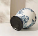 Axyaa Blue White Porcelain Vase Soft Decoration Living Room Hotel Model Room