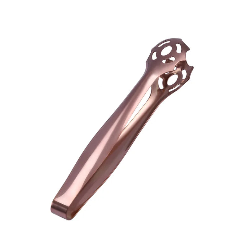 Axyaa Stainless Steel Ice Cube Coffee Sugar Tongs Barbecue Kitchen Utensils