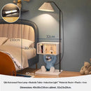 Axyaa Cute Apple Floor Lamp with Side Table, LED Light, Modern Decor for Small Living Room