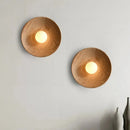 Axyaa Modern Nordic Wooden LED Wall Lamp Glass White Stair Light for Living Room