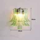 Axyaa Murano Glass Petal Wall Lamp - French Style Lighting for Home Decor