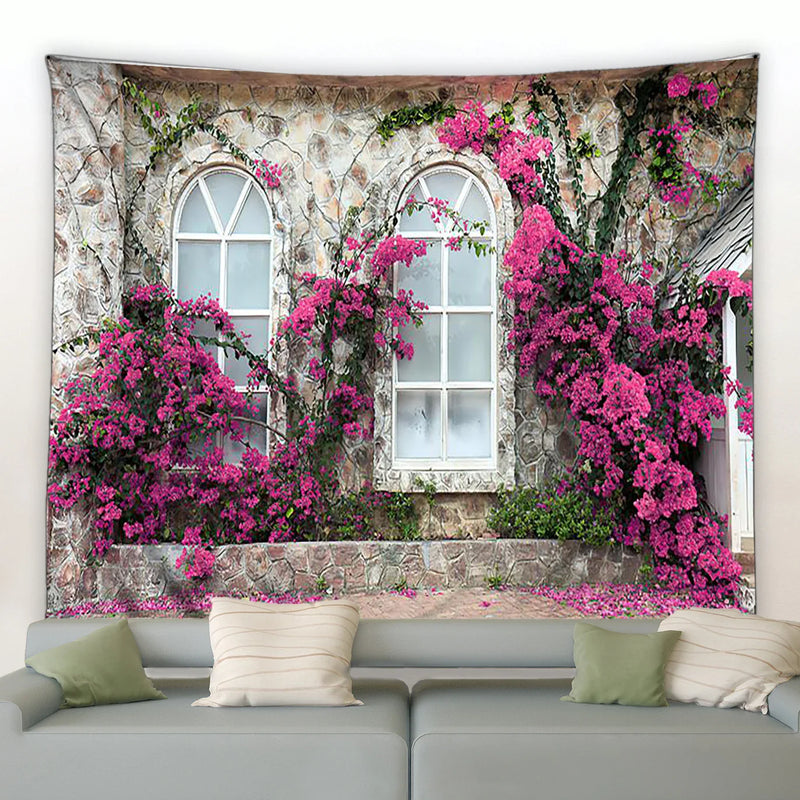 Axyaa 3D Flower Wall Tapestry Garden Poster for Living Room Bedroom Decor