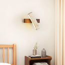Axyaa LED Yellow Travertine Wooden Wall Light for Luxury Indoor Decor