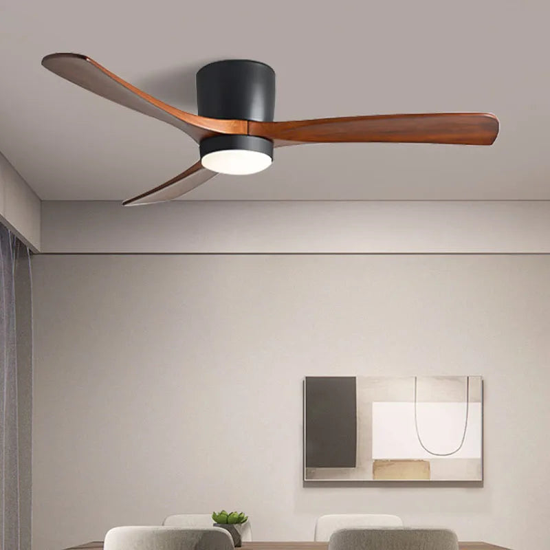 Axyaa 42/52 Inch Smart Ceiling Fan Light Remote Control Chandelier for Modern Living Room