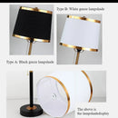 Axyaa American Retro LED Floor Lamp with Fabric Lampshade Design