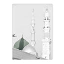 Ayatul Kursi Green Canvas Wall Art Print by Axyaa - Living Room Home Decor