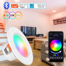 Axyaa Bluetooth RGB LED Downlight: 10W 15W Smart Life Dimmable Bulb & Remote Control