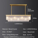 Axyaa Crystal LED Chandelier Ceiling Lights - Modern Golden Pendant Lighting