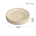 Axyaa Ceramic Cylindrical Plate Set Ideal for Pasta, Desserts, Snacks, Steaks, Sushi, and Molecular Cuisine