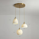 Axyaa Bule Ceramic LED Pendant Lamp for Bedroom Restaurant Bar - Modern Nordic Lighting