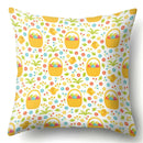 Axyaa Colorful Candy Flower Succulent Plants Printed Pillow Case for Couch Sofa Bed