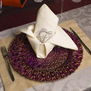 Axyaa Round Glass Fruit Plate for Elegant Living Room Dining