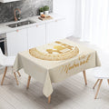 Elegant Ramadan Calligraphy Tablecloth by Axyaa