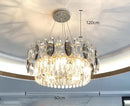 Axyaa Crystal Chandelier Stair Pendant Lamp Living Room Lighting
