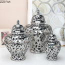 Golden Ceramic Vase for Artistic Flower Arrangement by Axyaa