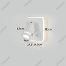 Axyaa LED Wall Light USB Charging Port Adjustable Angle for Reading & Decor
