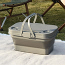 Axyaa Outdoor Folding Picnic Storage Box - Waterproof & Portable Organizer Basket