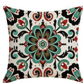 Colorful Floral Pattern Pillow Covers by Axyaa - Ideal for Sofa, Bedroom, Car