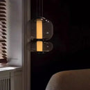 Axyaa Smoke White Glass LED Chandelier for Bedroom, Living Room, Study & Hotel
