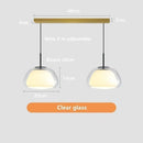 Axyaa Glass Jelly Chandelier Pendant Lamp for Living Room, Bedroom, and Restaurant