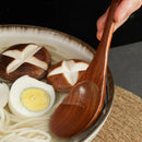 Axyaa Long Handle Wooden Rice Spoon for Noodles, Soup & Everyday Use