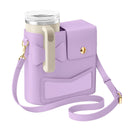 Axyaa Crossbody Bag for Stanley Cup 40 oz Bottle with Adjustable Strap