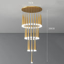 Axyaa Modern Stair Pendant Lights Chandelier LED Ceiling Lamp for Living Room