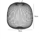 Axyaa Birdcage Pendant Light Foscarini Spokes 1/2 Light - Minimalist Design