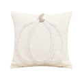 Pumpkin White Pillowcase for Halloween Decor by Axyaa