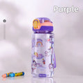 Axyaa Dino Water Bottle: Kid's Leakproof Sippy Cup with Silicone Straw