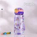 Axyaa Dinosaur Kids Water Bottle - Leakproof 600ml Sippy Cup with Silicone Straw