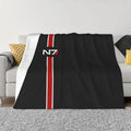 Axyaa N7 Emblem Mass Effect Luxury Throw Blanket