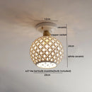 Axyaa Ceramic LED Ceiling Lamp for Indoor Lighting - Semi-Circular Design