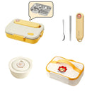 Axyaa Stainless Steel Bento Lunch Box Set with Tableware