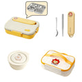 Axyaa Stainless Steel Bento Lunch Box Set - Large Capacity with Tableware