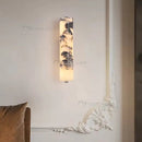 Axyaa Italian Style Black Marble Wall Lamp Luxury Bedside Sconces