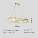 Axyaa Modern LED Glass Ceiling Chandeliers for Dining Living Room