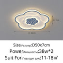 Axyaa Flower Ceiling Light White Black Blue Indoor Lighting Fixture