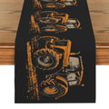 Axyaa Tractor Silhouette Table Runner for Kitchen and Dining Decor