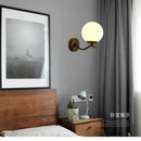 Axyaa Glass Wall Lamp: Modern Nordic Design for Living, Bedroom, Kitchen