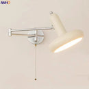 Axyaa Rotatable Nordic LED Wall Lamp Sconce with Pull Chain Switch