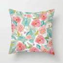 Axyaa Flower Pattern Decorative Art Pillowcase 45*45 Throw Pillows Home Decor