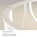 Axyaa White Curved Artistic Pendant Lamp – Modern Nordic Decorative Lighting