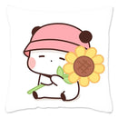 Cute Panda Bears Printed Pillow Case for Sofa Decoration by Axyaa
