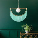 Axyaa Nordic Ins Style Pink Tassel Chandelier